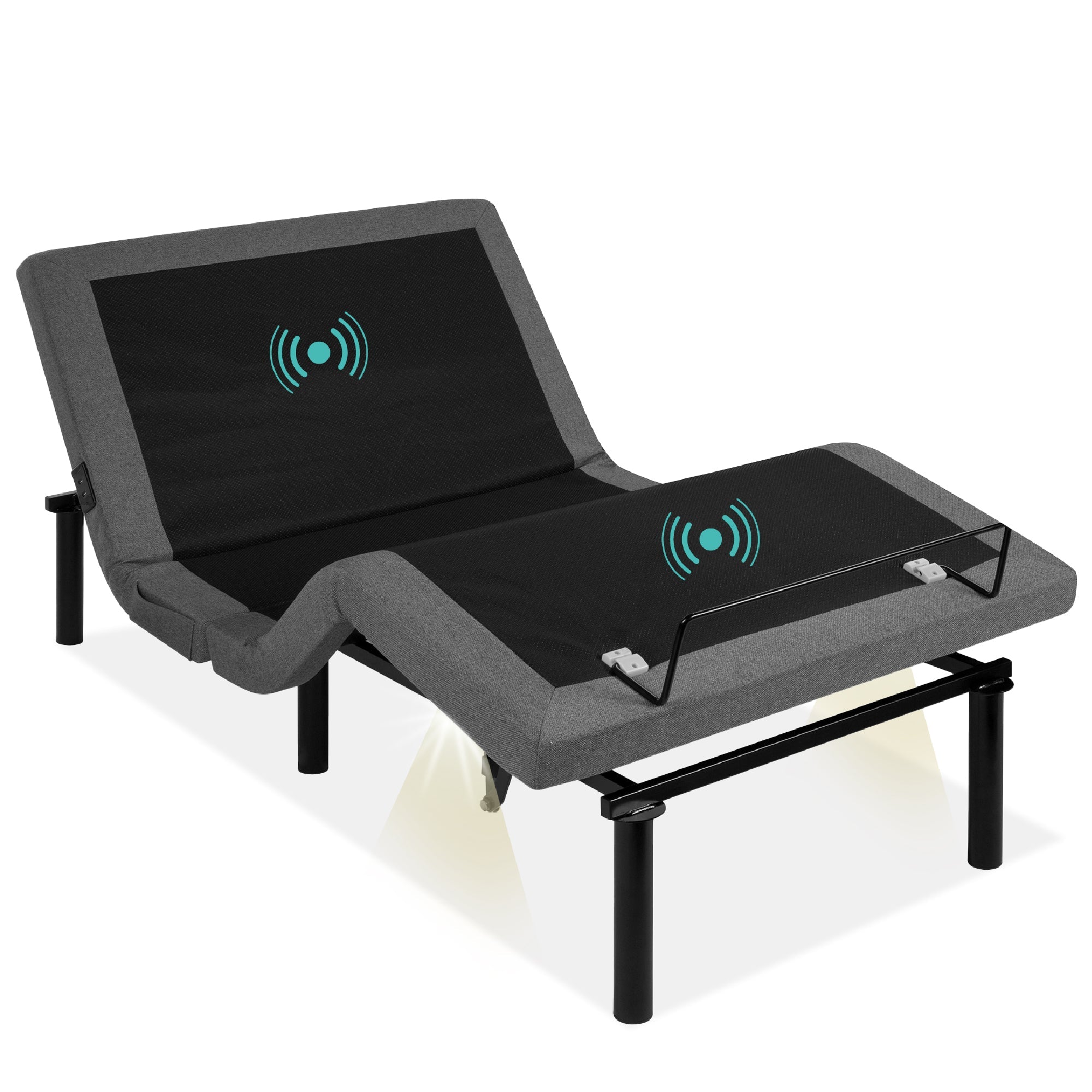 Adjustable Bed Base with Massage, Remote, USB Ports - Twin XL