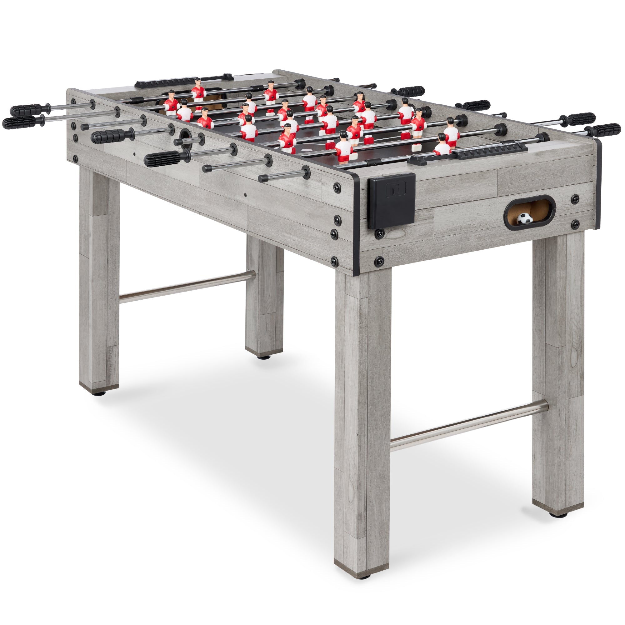 48in Foosball Table for Kids & Adults w/ 2 Balls - Gray