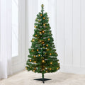 Prelit Colorful Mini Spruce Christmas Tree w/ LED Lights - 4ft - Green