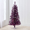 Prelit Colorful Mini Spruce Christmas Tree w/ LED Lights - 4ft - Purple