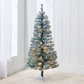 Prelit Colorful Mini Spruce Christmas Tree w/ LED Lights - 4ft - Peacock Blue