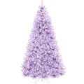Pre-Lit Artificial Lavender Christmas Tree w/ Incandescent Lights - 6ft