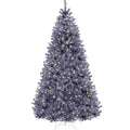 Pre-Lit Artificial Charcoal Gray Christmas Tree w/ Incandescent Lights - 4.5ft