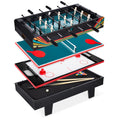4-in-1 Multi Game Table Set w/ Air Hockey, Table Tennis, Billiards, Foosball - Arcade
