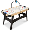 Air Hockey Game Table w/ LED Lights, Scoreboard, Powerful Motor - 54in - Natural