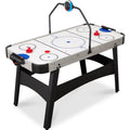 Air Hockey Game Table w/ LED Lights, Scoreboard, Powerful Motor - 54in - Gray