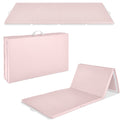 Folding Exercise Fitness Workout Gym Floor Mat w/ Handles - Smoky Quartz