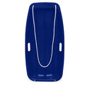 Kids Outdoor Plastic Toboggan Snow Sled Board w/ Pull Rope, Handles - 35in - Navy