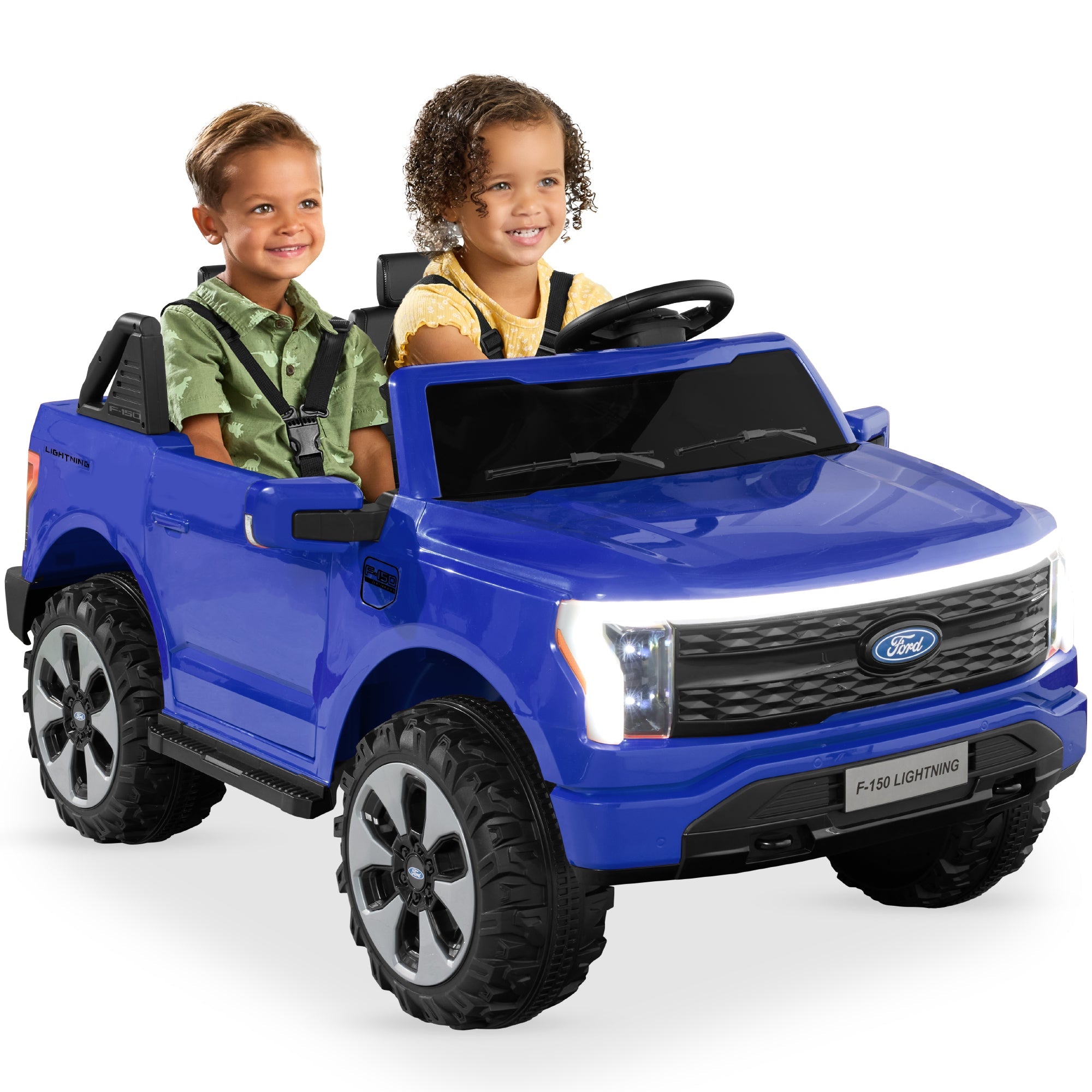 24V Kids Ride On Car Officially Licensed Ford Lightning w/ Remote, 2 Speeds - Blue