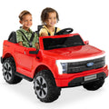 24V Kids Ride On Car Officially Licensed Ford Lightning w/ Remote, 2 Speeds - Red