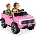 24V Kids Ride On Car Officially Licensed Ford Lightning w/ Remote, 2 Speeds - Pink