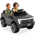 24V Kids Ride On Car Officially Licensed Ford Lightning w/ Remote, 2 Speeds - Gray