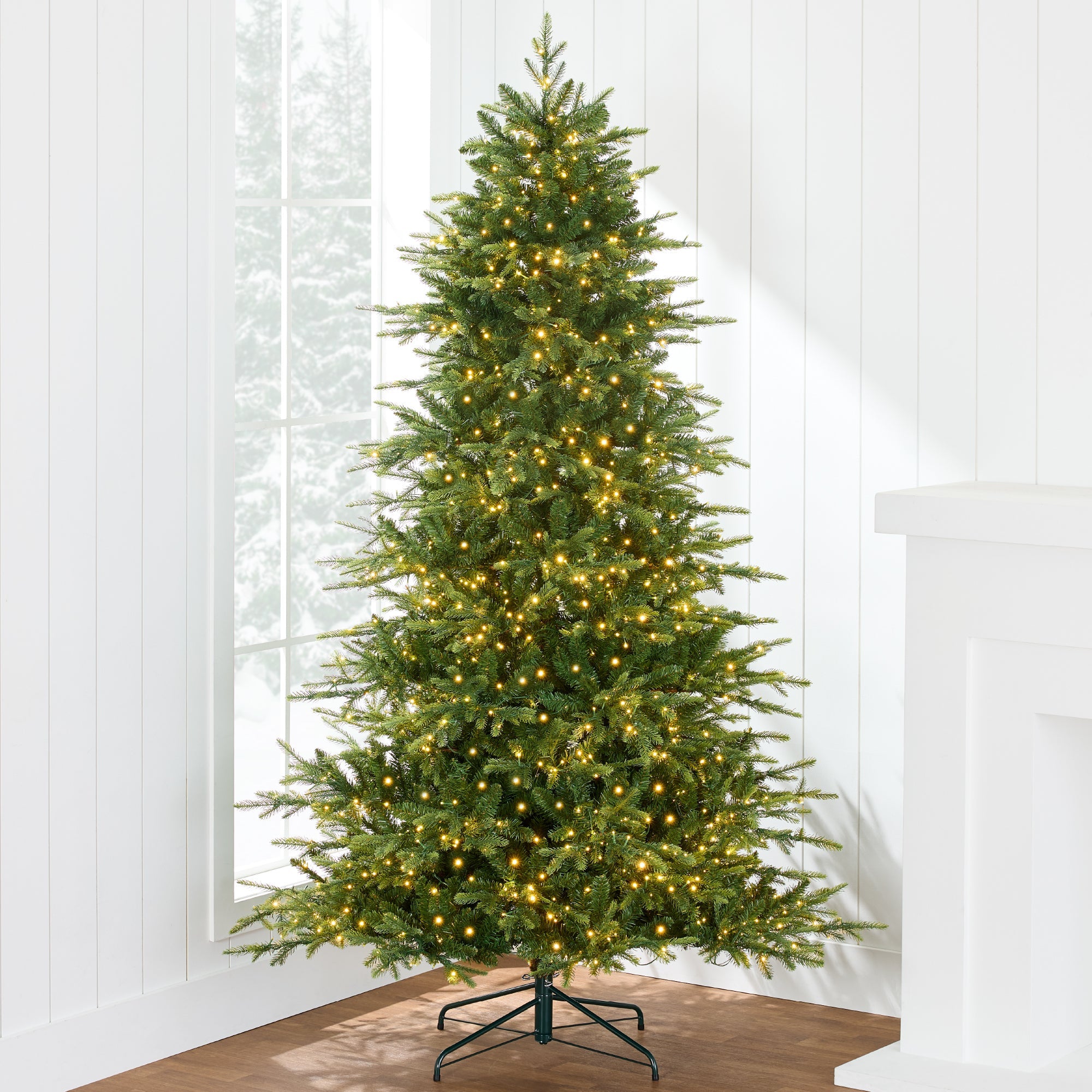 Pre-Lit Artificial Full Aspen Christmas Tree w/ 2-in-1 Twinkling Micro LEDs - 7.5ft