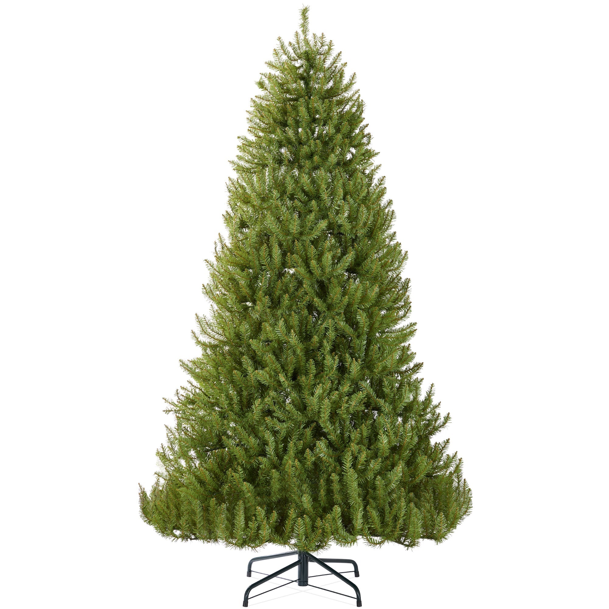 Premium Artificial Nordic Fir Hinged Christmas Tree w/ Foldable Metal Base - 7.5ft