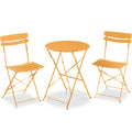 3-Piece Small Folding Patio Bistro Set w/ 2 Chairs - Marigold
