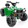12V Kids Ride-On 4-Wheeler Quad ATV Car w/ 2.4mph Max, Bluetooth, Headlights - Kelly Green