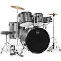 5-Piece Full Size Drum Set For Adults - Silver Sparkle