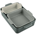 3-Piece Ceramic Bakeware Set, Stoneware Baking Dishes, Casserole Serving Set - French Gray