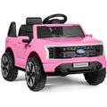 12V Kids Ride On Car Officially Licensed Ford Lightning w/ Remote, 2 Speeds - Pink