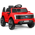 12V Kids Ride On Car Officially Licensed Ford Lightning w/ Remote, 2 Speeds - Red