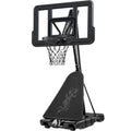 Adjustable 4.4-10ft Basketball Hoop, w/ Shatterproof Backboard,  Ball Return - Charcoal