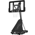 Adjustable 4.4-10ft Basketball Hoop, w/ Shatterproof Backboard,  Ball Return - Black