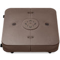 Outdoor Cantilever Base w/ Wheels, Locks, Fillable 330lb Capacity - Brown