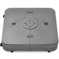 Outdoor Cantilever Base w/ Wheels, Locks, Fillable 330lb Capacity - Gray