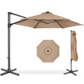 360 Rotating Cantilever Offset Patio Umbrella - 10ft - Tan