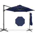 360 Rotating Cantilever Offset Patio Umbrella - 10ft - Navy Blue