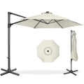 360 Rotating Cantilever Offset Patio Umbrella - 10ft - Ivory