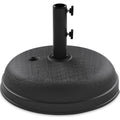 Plastic Patio Umbrella Base Pole Holder Accessory w/ Adjustable Knob - Black