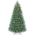 Pre-Lit Premium Artificial Nordic Fir Christmas Tree w/ 2-in-1 Twinkle LEDs - 9ft