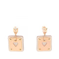 Gold Plated Swift As De Coeur Push Back Earrings