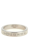 Maison Margiela Engraved Number Reference Ring — Silver
