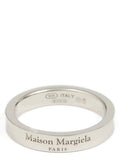 Maison Margiela Logo-Engraved Sterling Silver Ring — Silver
