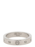 Maison Margiela Numeric-Engraved Silver Ring — Silver