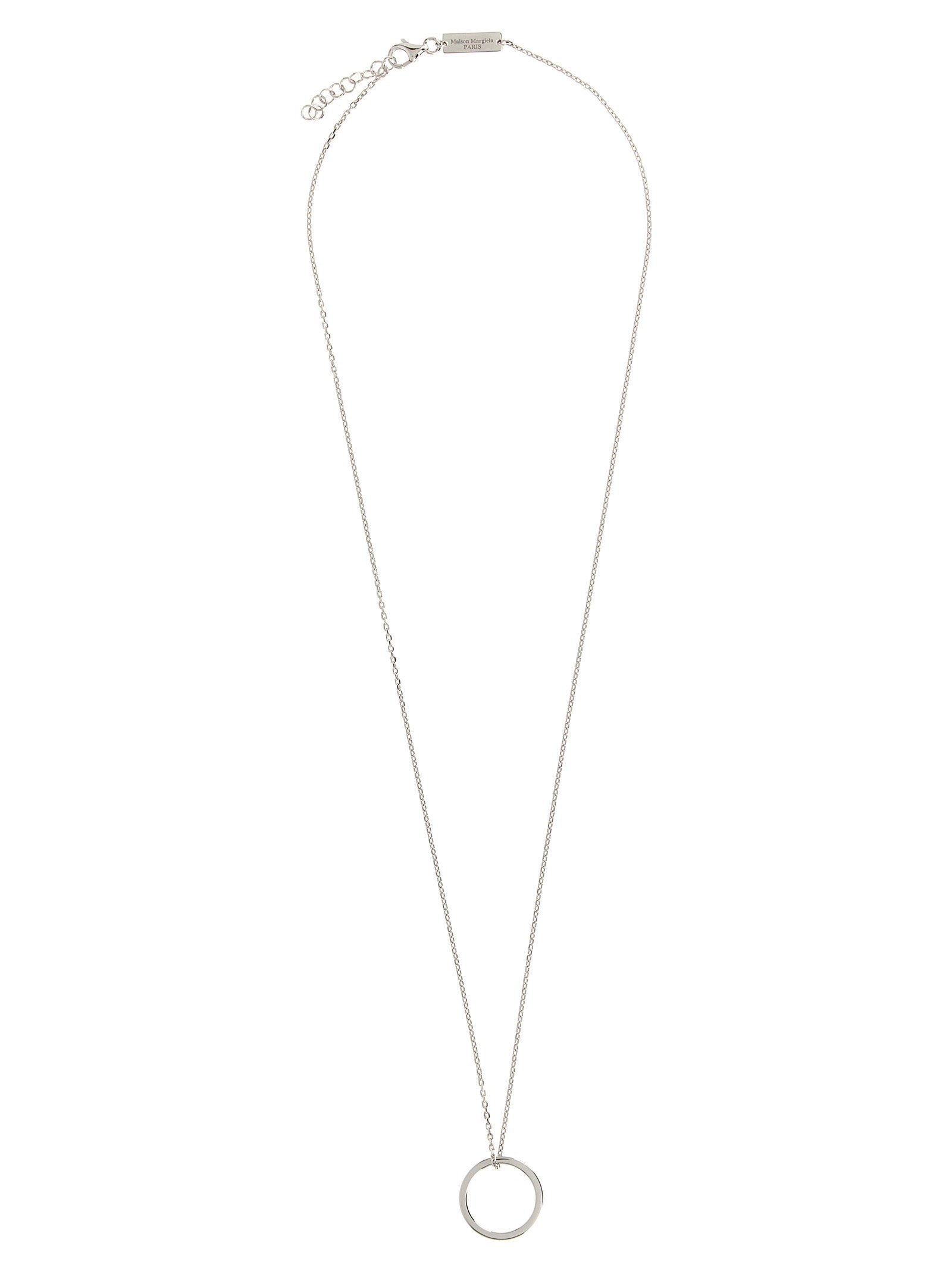 Maison Margiela Ring Pendant Necklace — Silver
