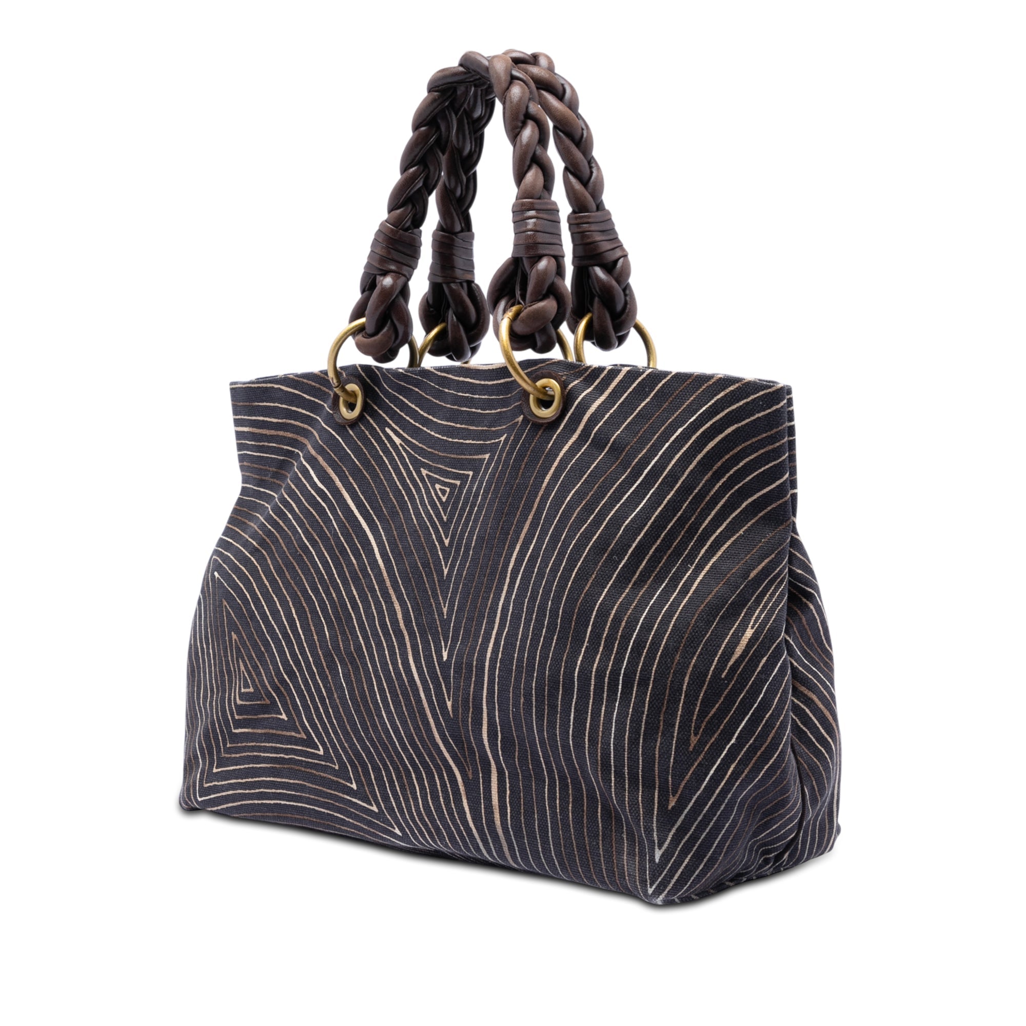 Printed Canvas Cabat Tote