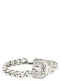 Mm6 Maison Margiela Key-Pendant Silver-Plated Chain Bracelet — Silver