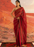 Coccinella Ivy Skein Sheer Tailored Sari By KYNAH, Luxury Indian Fashion & Bridal Wear