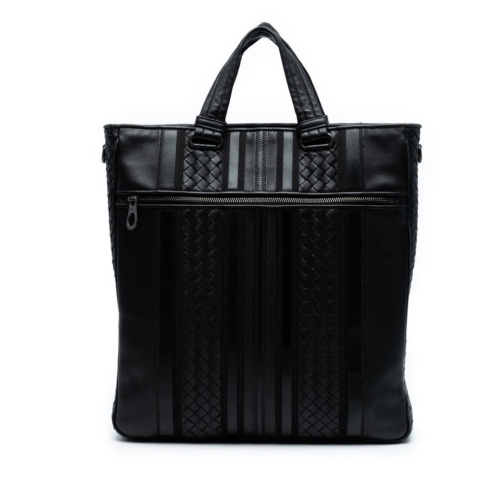 Nappa Intrecciato Tech Stripe Convertible Tote