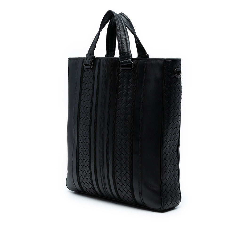 Nappa Intrecciato Tech Stripe Convertible Tote