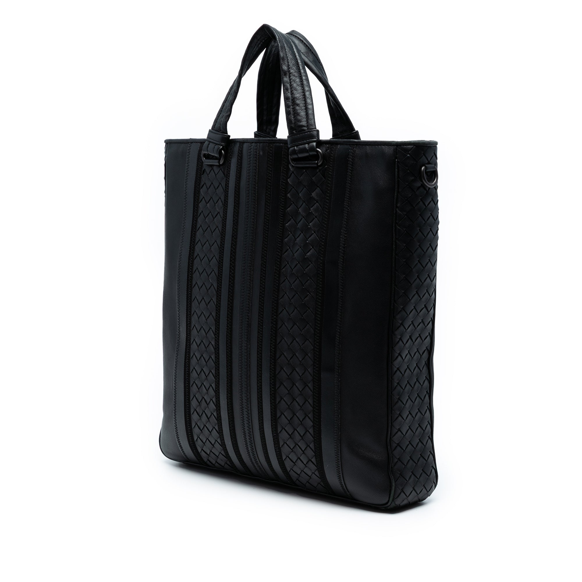 Nappa Intrecciato Tech Stripe Convertible Tote