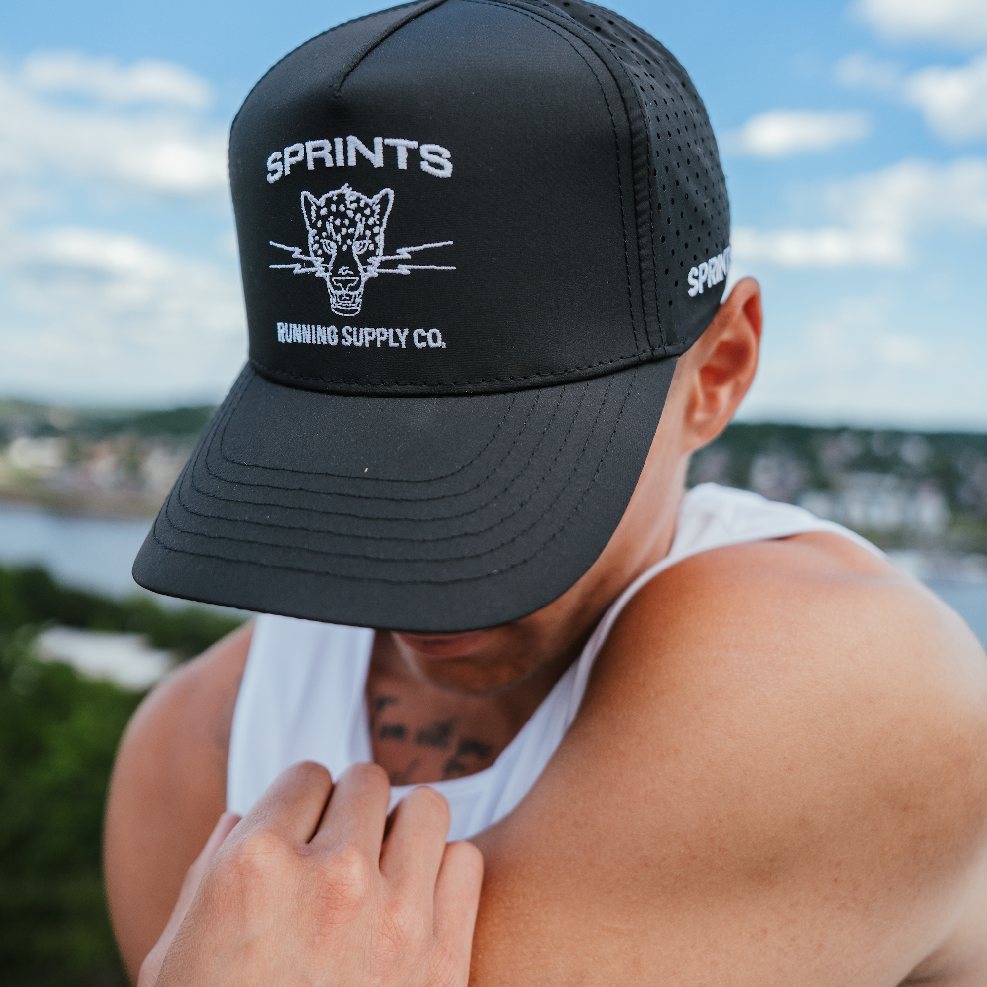 Sprints Vault Jag Black Structured VP Hat (Unisex)