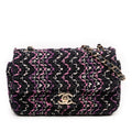 Mini Rectangular Classic Multicolor Cotton Stitched Single Flap