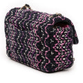 Mini Rectangular Classic Multicolor Cotton Stitched Single Flap