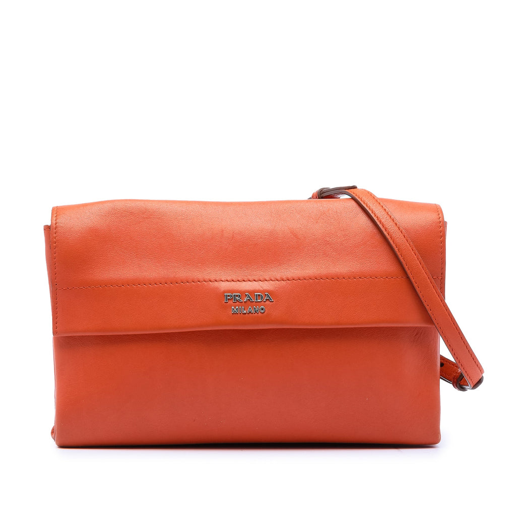 Soft Calf Double Turnlock Crossbody