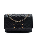 Small Quilted Caviar CC Filigree Flap