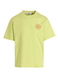 Gcds Logo-Embroidered Cotton T-Shirt — Lime